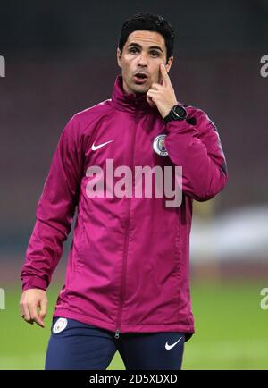 Mikel Arteta, co-assistente di Manchester City Foto Stock