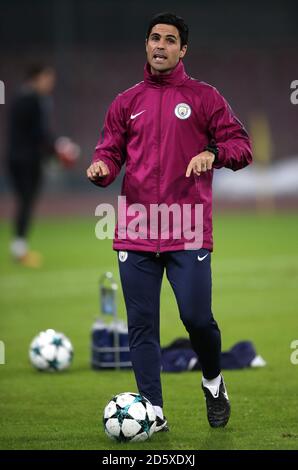Mikel Arteta, co-assistente di Manchester City Foto Stock