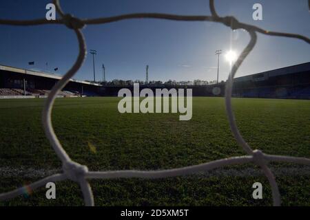 Vista generale di Glanford Park prima della partita Foto Stock