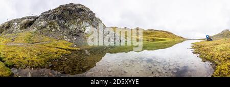 Austria, Tirolo, valle del Kauner, Weisssee Lago Foto Stock