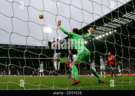 Romelu Lukaku di Manchester United segna il suo primo gol al fianco West Bromwich Albion Foto Stock