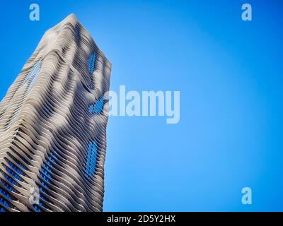 Stati Uniti d'America, Illinois, Chicago, Aqua Tower Foto Stock