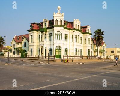 Africa, Namibia, Swakopmund, Hohenzollern casa Foto Stock