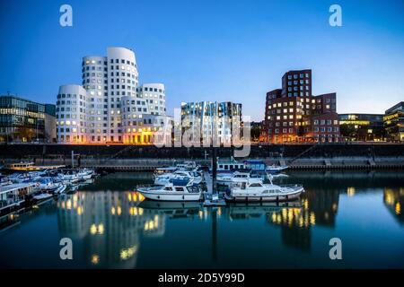 Germania, Dusseldorf, Media harboour Foto Stock