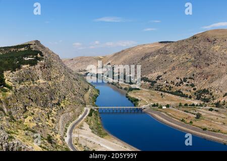 Turchia, Anatolia, Anatolia Sud-Est, Provincia di Sanliurfa, Fiume Eufrate Foto Stock