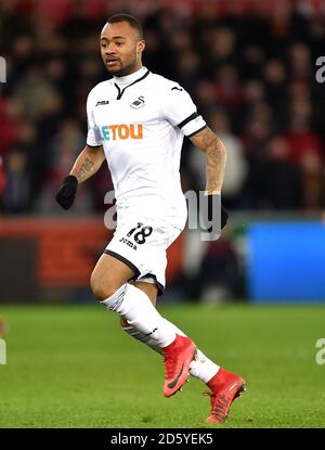 Swansea City's Jordan Ayew Foto Stock