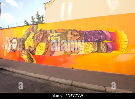 ARTE URBANA PARIGI 13 IL REGNO DELL'ARTE DI STRADA Foto Stock