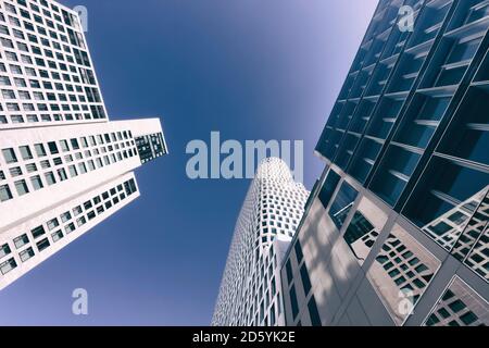 Germania, Berlino, Upper West e Zoofenster visto dal basso Foto Stock