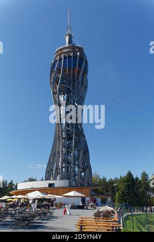 Austria, Carinzia, Pyramidenkogel Foto Stock
