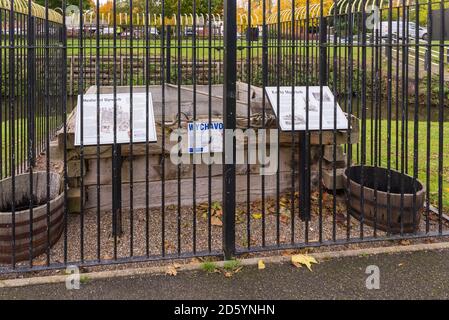 Vigne Parco in Droitwich Spa, Worcestershire, Regno Unito Foto Stock