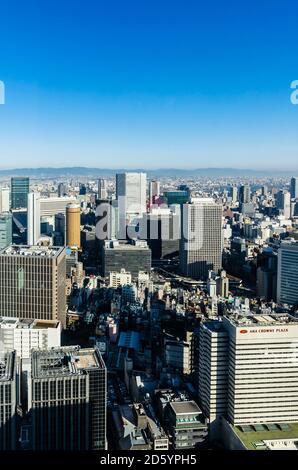 Giappone, Osaka, Nakanoshima distretto, cityscape Foto Stock