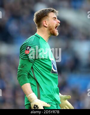 La citta' di Coventry City e il portiere Lee Burge Foto Stock