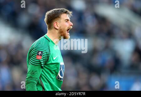 La citta' di Coventry City e il portiere Lee Burge Foto Stock