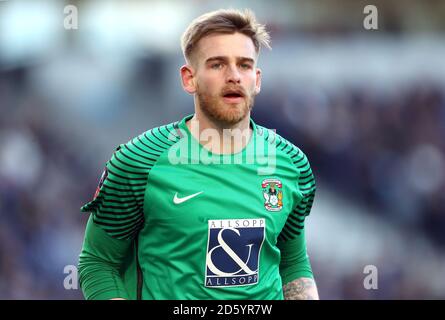 La citta' di Coventry City e il portiere Lee Burge Foto Stock