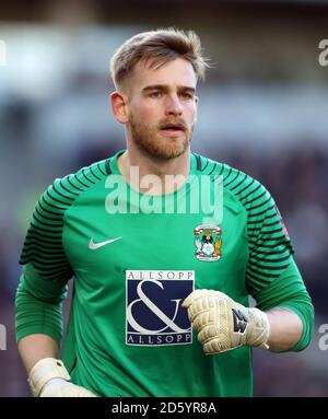 La citta' di Coventry City e il portiere Lee Burge Foto Stock
