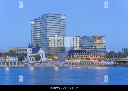 Germania, Colonia, Torre Lanxess Foto Stock