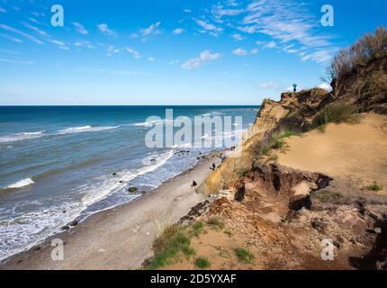 Germania, Meclemburgo-Pomerania, Mar Baltico costa vicino Ahrenshoop Foto Stock