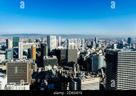 Giappone, Osaka, Nakanoshima distretto, cityscape Foto Stock