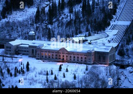 Norvegia, Rjukan, centrale idroelettrica di Vemork Foto Stock