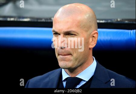 Responsabile Real Madrid Zinedine Zidane Foto Stock