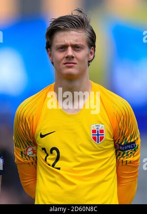 Portiere norvegese Rasmus Sandberg Foto Stock