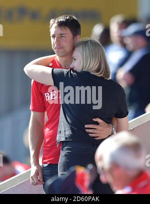I fan di Charlton Athletic si sono sguadati Foto Stock