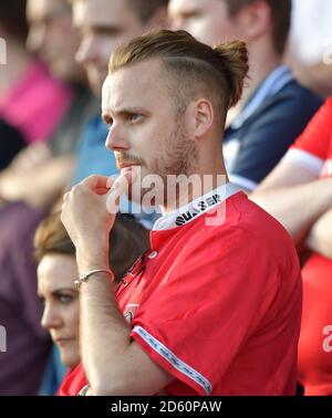 I fan di Charlton Athletic si sono sguadati Foto Stock