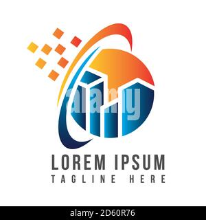 modello di disegno di sun e di costruzione per vettore di logo di energia solare illustrazione dell'icona Illustrazione Vettoriale