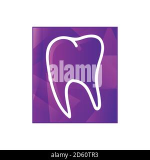 Dentista stomatologia medico Dental Logo Clinica dente astratto disegno modello vettore Illustrazione Vettoriale