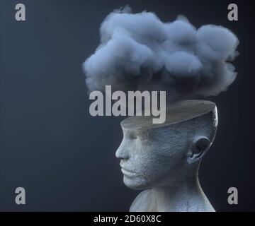 Tecnologia di intelligenza artificiale Foto Stock