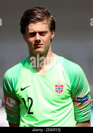 Rasmus Sandberg, portiere norvegese Foto Stock