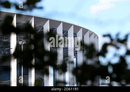 Una vista del Nizhny Novgorod Stadium prima della partita Foto Stock