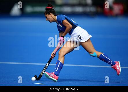 Jasbeer Singh in azione Foto Stock