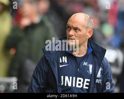 Preston North End Manager Alex Neil Foto Stock