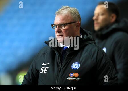 Steve Evans, direttore di Peterborough United Foto Stock