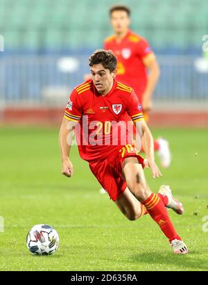 Daniel James del Galles in azione durante la UEFA Nations League Group 4, Lega B partita al Natsionalen Stadion Vasil Levski, Sofia. Foto Stock