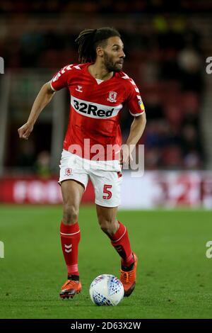 Ryan Shotton di Middlesbrough in azione Foto Stock