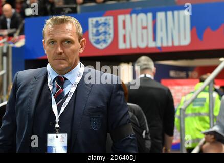 Inghilterra U21 manager Adiy Boothroyd Foto Stock