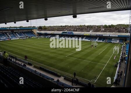 Una vista generale del Priestfield Stadium prima della partita Foto Stock