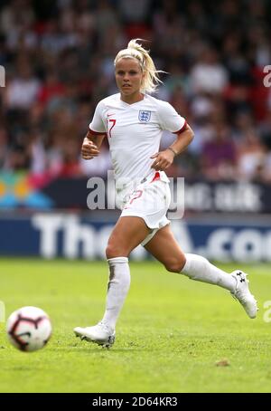 Rachel Daly dell'Inghilterra in azione durante il gioco Foto Stock