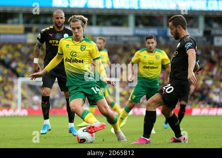 Norwich City's Todd Cantwell in azione Foto Stock