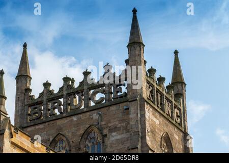 Die historische Abtei Kirche Dunfermline Schottland Foto Stock