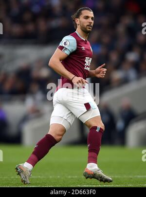 Burnley Jay Rodriguez in azione durante il gioco Foto Stock