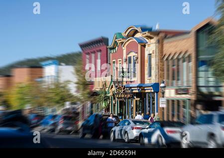 Tilt Shift, Breckenridge, Colorado Foto Stock