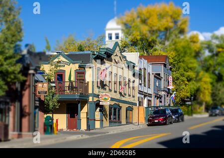Tilt Shift, Breckenridge, Colorado Foto Stock