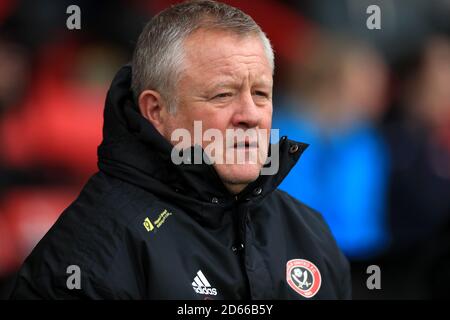 Sheffield Regno manager Chris Wilder Foto Stock