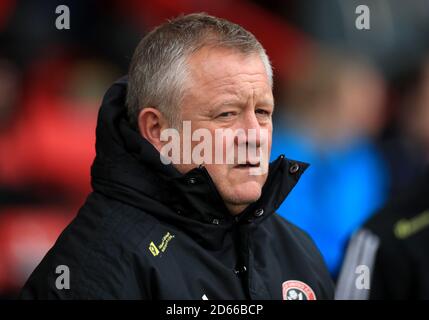 Sheffield Regno manager Chris Wilder Foto Stock