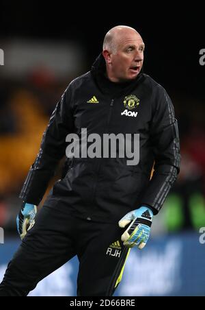 Allenatore di portiere del Manchester United Richard Hartis Foto Stock