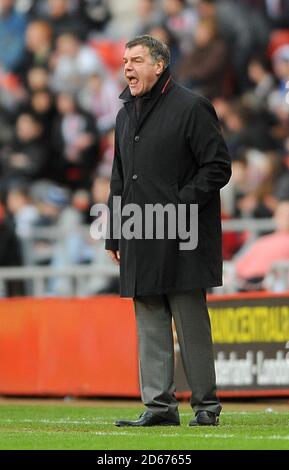 Il manager di Blackburn Rovers Sam Allardyce sulla linea di contatto. Foto Stock