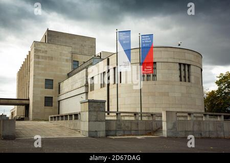 Monumento nazionale sulla collina di Vítkov a Praga Foto Stock